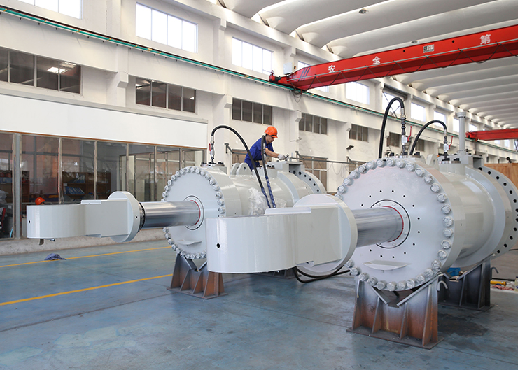 烏東德電站水輪機(jī)接力器，單機(jī)容量85萬(wàn)千瓦